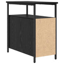 Natskab med skuffe Sort eg 30 x 60 x 60 cm Konstrueret træ