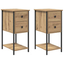 Natskab 2 pcs artisan eg 32 x 42 x 70 cm Konstrueret træ