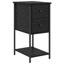 Natskab 2 pcs Sort eg 32 x 42 x 70 cm Konstrueret træ