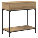 Konsolbord artisan eg 75 x 34,5 x 75 cm Konstrueret træ