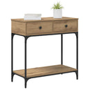 Konsolbord artisan eg 75 x 34,5 x 75 cm Konstrueret træ