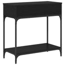 Konsolbord Sort eg 75 x 34,5 x 75 cm Konstrueret træ