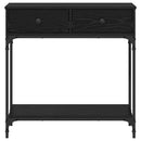 Konsolbord Sort eg 75 x 34,5 x 75 cm Konstrueret træ