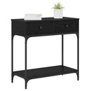 Konsolbord Sort eg 75 x 34,5 x 75 cm Konstrueret træ
