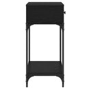 Konsolbord Sort eg 75 x 34,5 x 75 cm Konstrueret træ