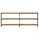 Konsolbord Gammelt træ 200 x 29 x 75 cm Samlet træ og metal