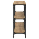Konsolbord artisan eg 200 x 29 x 75 cm Samlet træ og metal