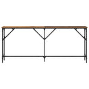 Konsolbord Gammelt træ 180 x 23 x 75 cm Laminat træ og metal