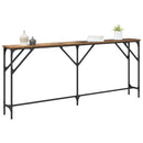 Konsolbord Gammelt træ 180 x 23 x 75 cm Laminat træ og metal