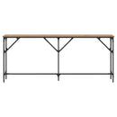 Konsolbord artisan eg 180 x 23 x 75 cm Laminat træ og metal