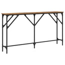 Konsolbord Gammelt træ 140 x 23 x 75 cm Laminat træ og metal