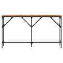 Konsolbord Gammelt træ 140 x 23 x 75 cm Laminat træ og metal
