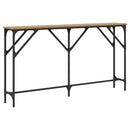 Konsolbord artisan eg 140 x 23 x 75 cm Laminat træ og metal