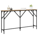 Konsolbord artisan eg 140 x 23 x 75 cm Laminat træ og metal