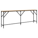 Konsolbord artisan eg 200 x 29 x 75 cm Laminat træ og metal