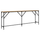 Konsolbord artisan eg 200 x 29 x 75 cm Laminat træ og metal