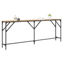 Konsolbord artisan eg 200 x 29 x 75 cm Laminat træ og metal