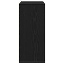 Sideboard med skuffe Sort eg 60 x 31 x 70 cm Konstrueret træ