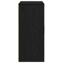 Sideboard med skuffe Sort eg 60 x 31 x 70 cm Konstrueret træ