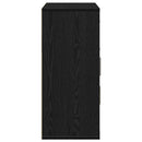 Sideboard med skuffe Sort eg 60 x 31 x 70 cm Konstrueret træ