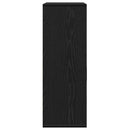 Sideboard med skuffe Sort eg 60 x 30 x 84 cm Konstrueret træ