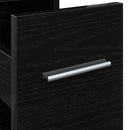 Badeværelsesmøbel sæt Sort eg 22 x 44 x 61.5 cm Konstrueret træ