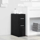 Badeværelsesmøbel sæt Sort eg 22 x 44 x 61.5 cm Konstrueret træ