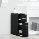 Badeværelsesmøbel sæt Sort eg 22 x 44 x 61.5 cm Konstrueret træ