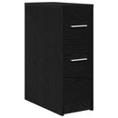 Badeværelsesmøbel sæt Sort eg 22 x 44 x 61.5 cm Konstrueret træ