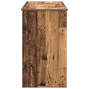Kosmetikbord med skuffe med spejl Gammelt træ 100 x 45 x 76 cm