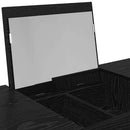 Kosmetikbord med skuffe med opbevaring Sort eg 100 x 45 x 76 cm