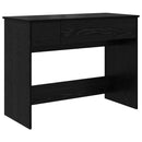 Kosmetikbord med skuffe med opbevaring Sort eg 100 x 45 x 76 cm