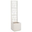 Havekrukke med trellis Hvid 36 x 36 x 140 cm PP