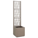 Havekrukke med trellis Lys Brun 36 x 36 x 140 cm PP