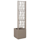 Havekrukke med trellis Lys Brun 36 x 36 x 140 cm PP