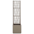 Havekrukke med trellis Lys Brun 36 x 36 x 140 cm PP