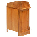 HjørneTVskab Naturfarvet 79 x 40 x 46 cm Massiv Mahogni