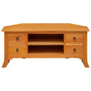 TV-skab med hylde Naturfarvet 100 x 40,5 x 46 cm Massiv Mahogni