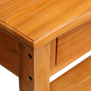 Konsolbord Naturfarvet 115 x 32 x 76 cm Massiv Mahogni