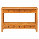 Konsolbord Naturfarvet 115 x 32 x 76 cm Massiv Mahogni