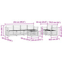Udendørs sofagruppe 7 pcs Naturlig og Beige Massivt Akacietræ