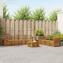 Sofasæt 8 pcs Naturfarvet Massivt Akacietræ