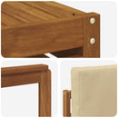 Udendørs sofagruppe 8 pcs Naturlig og Beige Massivt Akacietræ
