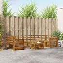 Sofasæt 8 pcs Naturfarvet Massivt Akacietræ