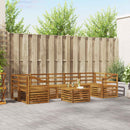 Sofasæt 8 pcs Naturfarvet Massivt Akacietræ