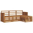 Udendørs sofagruppe 4 pcs Naturfarvet