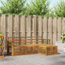 Sofasæt 4 pcs Naturfarvet Massivt Akacietræ