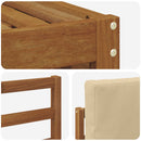 Udendørs sofagruppe med pude 5 pcs Naturlig og Beige