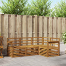 Sofasæt 4 pcs Naturfarvet Massivt Akacietræ