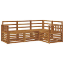 Sofasæt 4 pcs Naturfarvet Massivt Akacietræ